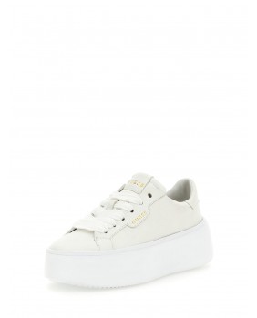 GUESS FL6MRILEA12 sneakers zeppa casual bianco pelle scarpe ultraleggera 