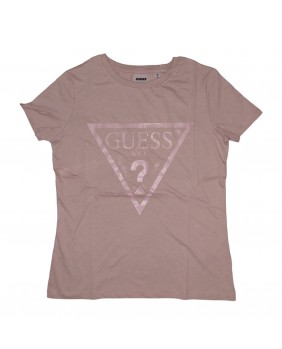 GUESS V2YI07K8HM0 t-shirt maglia manica corta cotone rosa