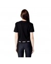 GUESS V3GI04I3Z14 t shirt cropped donna maglia manica corta nero